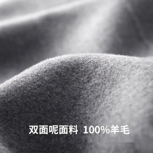 Double-faced Wool Coat Men Korean Overcoat Spring Autumn Long Jacket Mens Coat and Jacket Abrigo Hombre MNDY9902 KJ1496