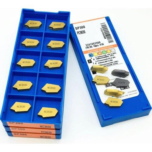 Grooving tool SP300 PC9030 NC3020 NC3030 carbide groove insert cutting tool CNC lathe tool turning insert SP 300