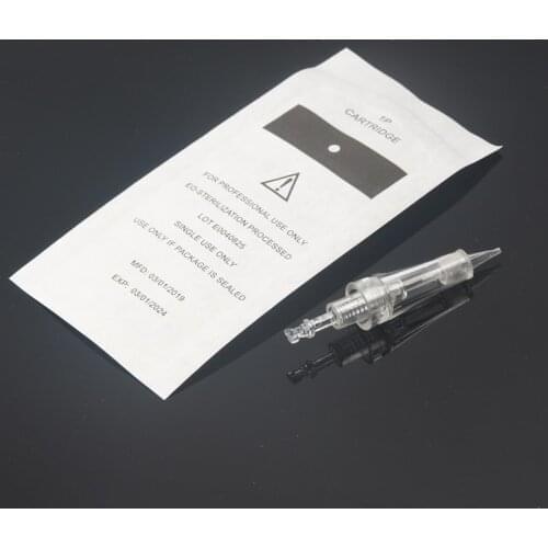 Cartridge Needle 100piece 1RL0.25mm Cartridge Needles Disposable Sterilized Tattoo Permanent Makeup Needles Tips for Eyebrow lip