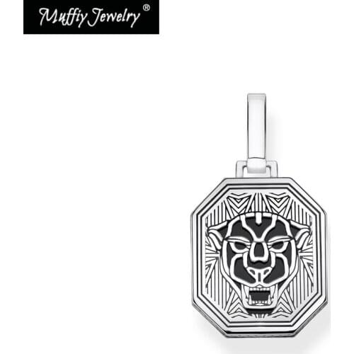 Pendant Panther Design 925 Sterling Silver Fit Necklace 2021 New Fine Woman Man Jewelry Power And Strength Black Cat Dog Tag
