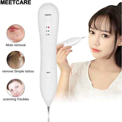 MEETCARE Laser Freckle Removal Machine Skin Mole Dark Spot Remover Face Wart Tag Body Nevus Tattoo Granulation Remove Pen Beauty