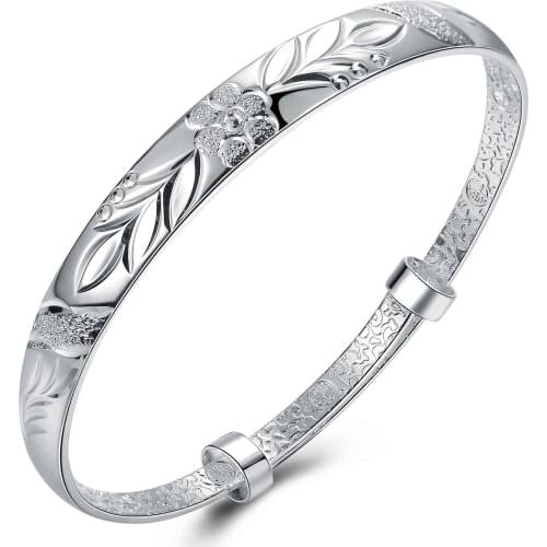 Hot sell Fashion Silver plated Fashion Bangle Bracelet for Women Jewelry Factory Price SMTB186