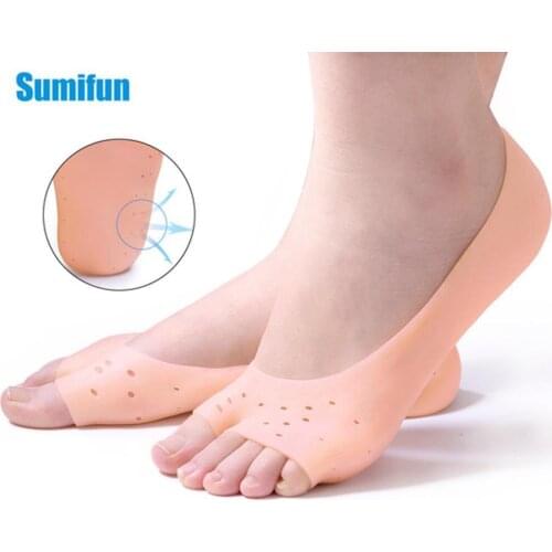 Soft Silicone Moisturizing Gel Socks Protector Relieve White Large Dry Cracked Color Skin Women Foot Peeling For Men Care S B9Y0