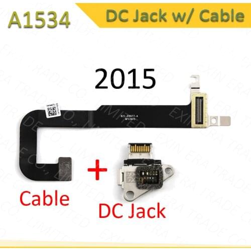 New 821-00077-A 821-00077-02 for MacBook Retina 12" A1534 DC Jack I/O USB C Charging Power Board Connector with Cable 2015 year