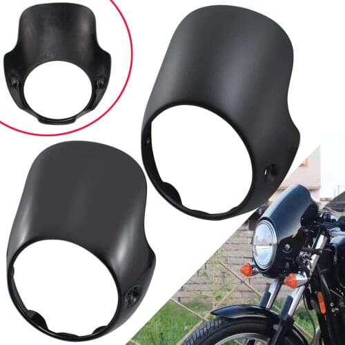 Motorcycle Headlight Fairing Mask Cowl for Triumph BONNEVILLE T100 T120 SE Thruxton 900 Scrambler Ducati Monster 7" headlights