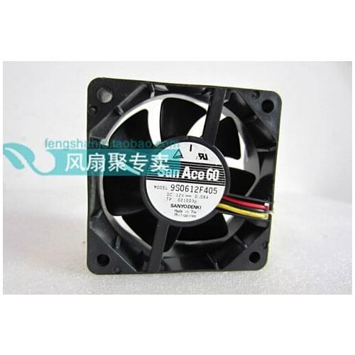 The original Sanyo 9S0612F405 6cm60*60*25 12V0.08A 3 line double ball mute fan