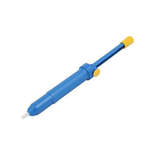Spring Loaded Desoldering Pump Soldering Solder Sucker Removal Tool Blue