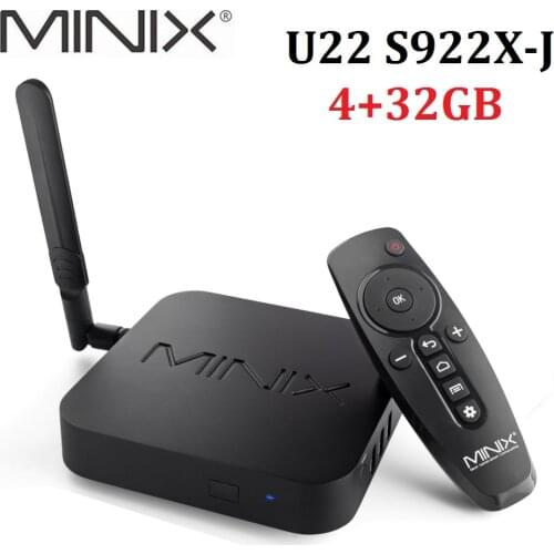 MINIX NEO U22 Amlogic S922X Smart TV Box 4GB DDR4 32GB ROM 2.4G 5G WiFi 1000M Dolby Audio Vision 4K HD Media Player Android 9.0