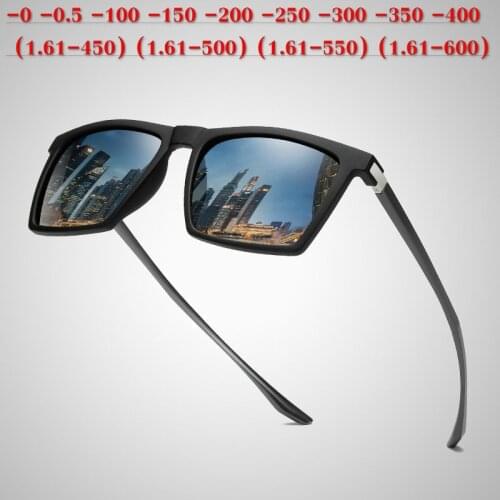 MINCL Diopter SPH 0 -0.5 -1 -1.5 -2 -2.5 -6.0 Finished Myopia Sunglasses Men Women Nearsighted Polarized Sunglasses uv400 NX