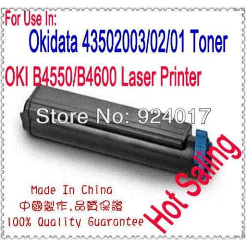 For Okidata B4400 B4400n B4500 B4500n B4550 B4550n B4600 B4600n Printer Toner Cartridge,For Oki 43502003 43502002 43502001 Toner