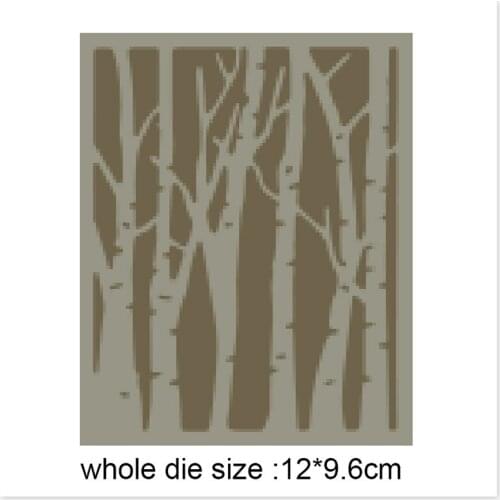 Forest background Metal Cutting Die Stencils for DIY Scrapbooking Album Decorative Embossing Hand-on Paper Craft Cards
