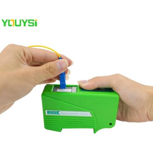YOUYSI SC FC ST LC Fiber Optical Connector Cleaner Cassette 500+ Life Times Fiber Optic Cleaning Box