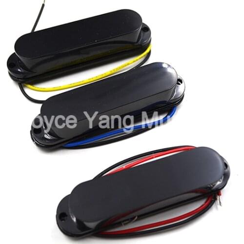 1 Set of 3pcs Cream/White/Black Closed Single Coil Pickups For Fender Strat/SQ Electric Guitar Pickups