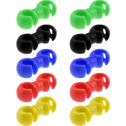 10pcs Cross Line Clip For Bicycle Hose Guide Bicycle Brake Cable Parts In Plastic For S Style Clips