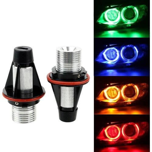 2pcs LED Angel Eyes Marker Light Bulbs for BMW E39 E53 E60 E61 E63 E64 E65 E66 E87 525i 530i xi 545i M5 Error Free Car Lamps