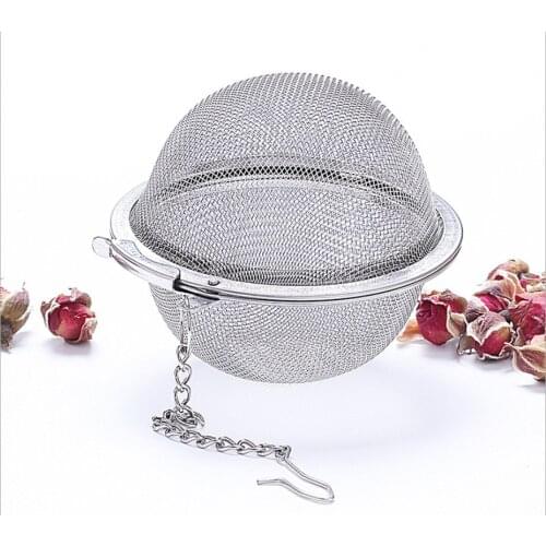 3 Size Stainless Steel Tea Infuser Sphere Locking Spice Tea Ball Strainer Mesh Infuser Tea Filter Strainers Kitchen Accessories