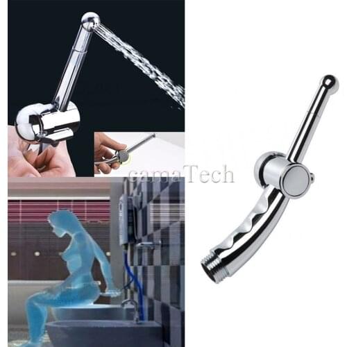 CamaTech 7 Holes Cleaning Anal Plug Shower Enema Douche Nozzle Tip Wash Vagina Colonic Cleaner Adjustable Speeds Enemator System
