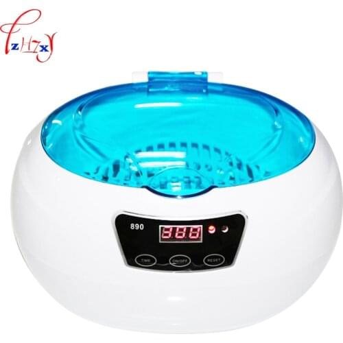 1PC Small Ultrasonic Cleaning Machine Km-890 Household Jewellery Watch Tooth Cover Ultrasonic Cleaning Machine Tool 110/220V