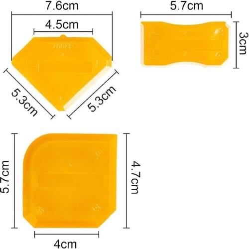 Free Shipping 3pcs sealant scraper silicone sealant finishing tool silicone trowel caulking scraper for A better finishing