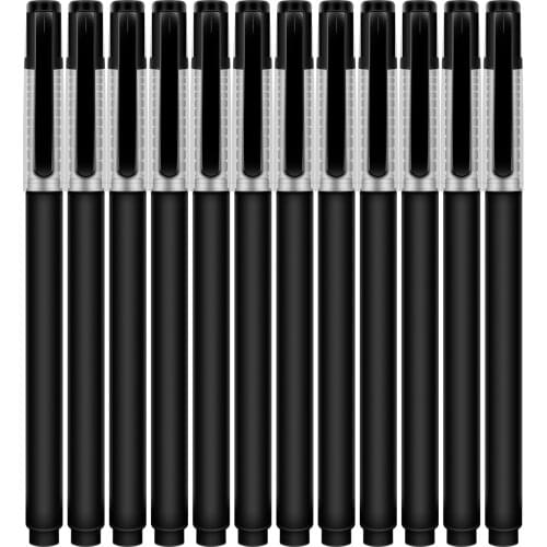 0.5mm Quick-Drying ABS Gel Pen for Student Exam Signature Pen Black Neutral Click Ball Pen Smooth Student Office Tools School