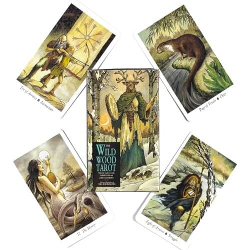 The Wild Wood Tarot Deck Leisure Party Table Game High Quality Fortune-telling Prophecy Oracle Cards With Guide Book