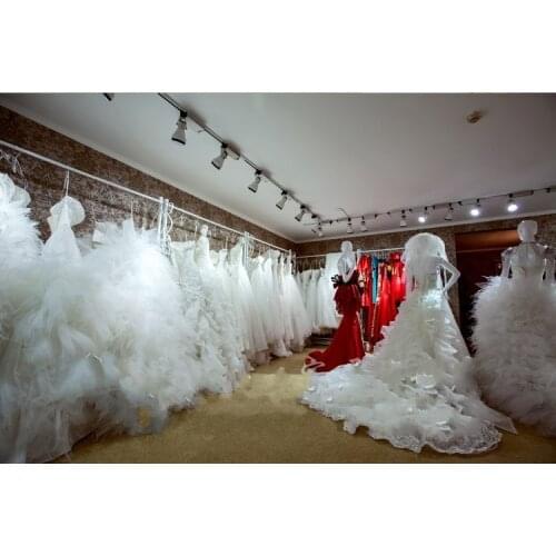 European high-grade display stand Wedding dress cheongsam show clothing store shelf hanger side hang on floor