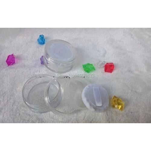 Cosmetic Sifter Jars Powder Capacity 10G With Powder Puff, Empty Box Jar Containers, Make-up powder Packing bottles, 10pcs/Lot