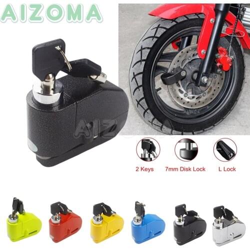 Motorcycle Anti-theft Security Alarm Lock Scooters Wheel Disc Brake Safety Siren Locks w/ Alarm For KAWASAKI YAMAHA HONDA SUZUKI