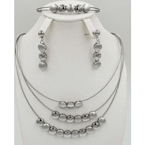 New High Fashion Dubai Jewelry Set Wedding African Beads Jewelry Sets Parure Bijoux Femme