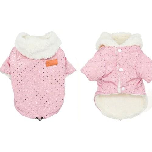 Dog Clothes Winter Warm Cotton Dog Down Pet Jacket Coat For Puppy Chihuahua Clothing Hoodies for Small Medium Dogs Cats