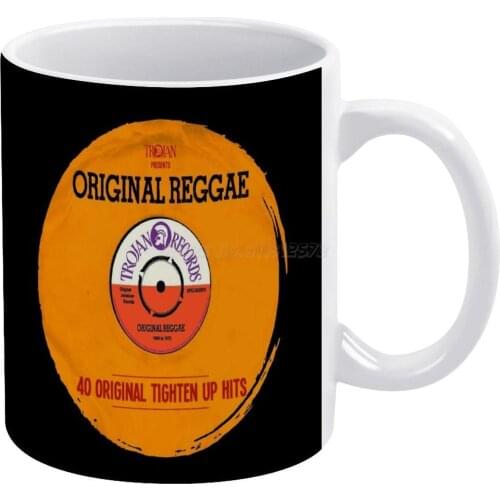 ORIGINAL REGGAE VINYL White Mug 11oz Ceramic Tea Cup Coffee Mug Friends Birthday Gift Lovers Reid Skinhead Ska Rocksteady Reggae