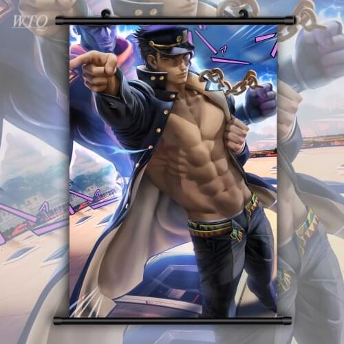JoJos Bizarre Adventure Kujo Jotaro Anime Posters Canvas Painting Wall Decor Poster Wall Art Picture Room Decor Home Decor