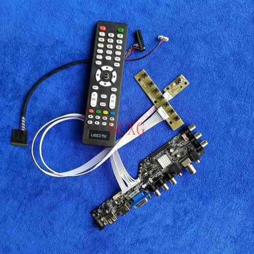 Screen drive board LCD LED Kit DVB AV VGA USB HDMI-compatible 40 Pin LVDS Fit LTN156AT32/LTN156AT35/LTN156AT36 1366*768 Digital