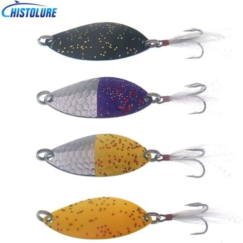 Spoon Bait 14g Spinner Bait Fishing Hook Fishing Lure Bass Hard Baits Spoon Lures With Treble Hook Tackle