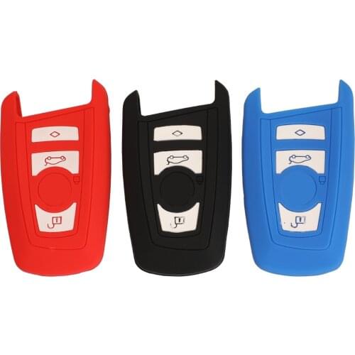 Kutery 4 Buttons Silicone Smart Car Key Case Cover For BMW E30 E34 E36 E39 E46 F10 F11 F31 G30 X1 F48 X3 X4 X5 With Label