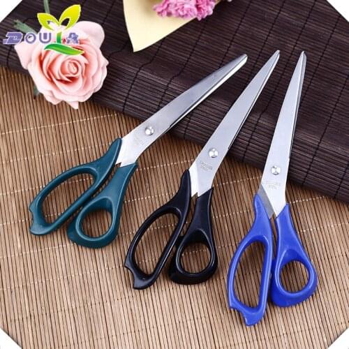 Modern gold tailor cut stainless steel garment scissors 8.5 Inch straight head cut cloth sewing scissors