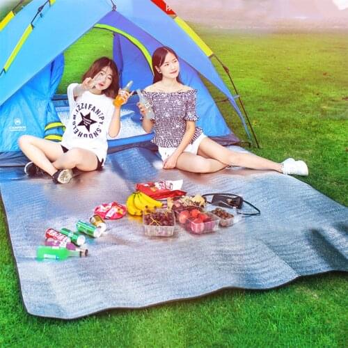 Outdoor camping picnic mat protable folding waterproof traveing hike Aluminum Foil sleeping pad children Crawling beach blanket