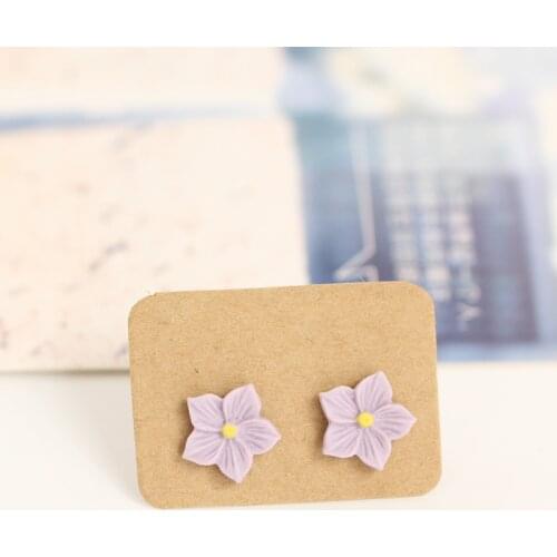 Womens DIY Ceramic Stud earrings earring for woman girl jewelry accessories handmade wholesale #5330