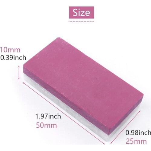 1Pcs Double-sided 3000 and 10000 Grit Whetstone Ruby Stone and Natural Agate Knife Sharpening Sharp Stone 50x25x10mm Grindstone