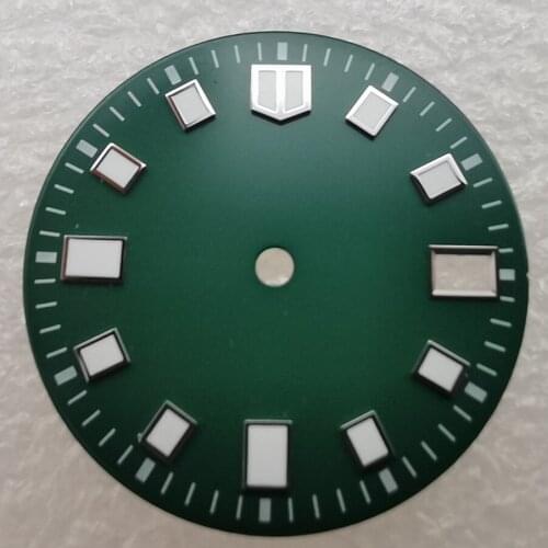 28.5mm luminous watch dial pointer suitable for NH35 NH36 automatic movement turtle shell canned shell 4 o'clock