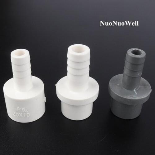50pcs/lot PVC 20 25mm To 5~20mm Pagoda Joints Garden Irrigation Water Pipe Connectors Aquarium Tank Fountain Adapter Hose Joint