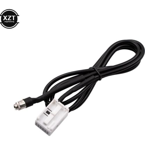 3.5mm Car AUX Adapter Audio Cable Fit for Peugeot 307 308 407 408 507 for Citroen C2 C5 RD4 For Sega Triumph for Mp3 12PIN