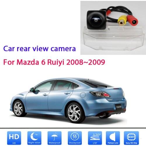 Car Full HD AHD 1080P Fisheye Lens Vehicle Reverse Backup For Mazda 6 Ruiyi 2008 2009 Rear View Camera Waterproof