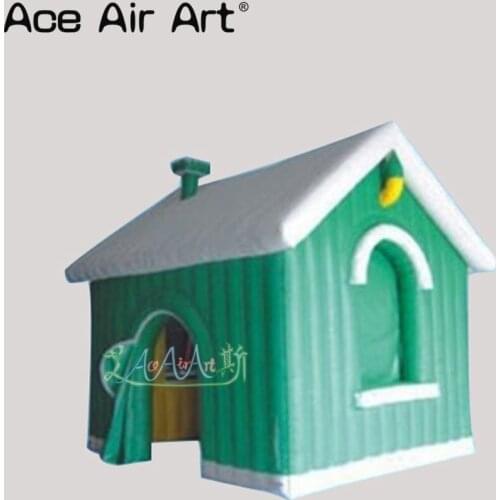 Free shipping 3.6x3m Christmas decorating Inflatable Santas Grotto Air santa claus house Customized color