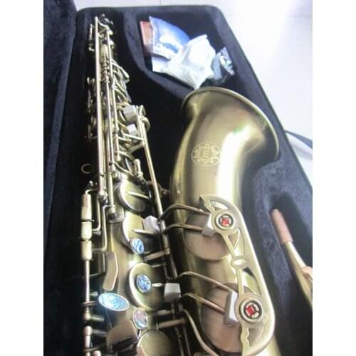 Brand Tenor Saxophone Professional Antique Copper Simulation B-Flat Tenor Sax Bronze With Case Mouthpiece Reeds Neck Free