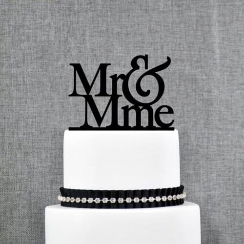 Elegant Wedding Cake Topper,Mr and Mme French cake topper, Unique topper, Antique style Wedding Cake Topper Decoration Supplies