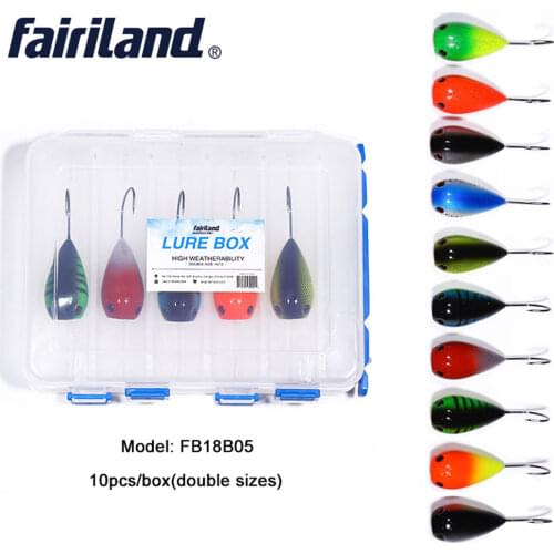 Fairiland 10Pcs Fishing Lures 80mm/3.15in 13.2g/0.47oz Floating Popper Egg Bait Crankbait Hard Fishing Wobbler 6/0# Single Hook