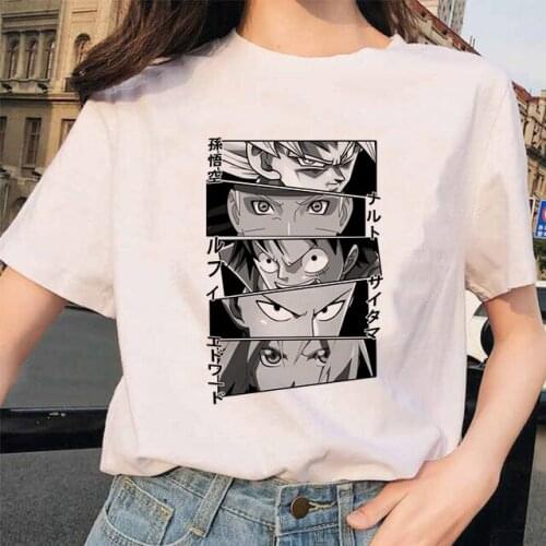 One Punch Man T Shirt women Kawaii Grunge Aesthetic Summer Tops Japanese Anime Tshirt Printed Funny Cartoon T-shirt Female