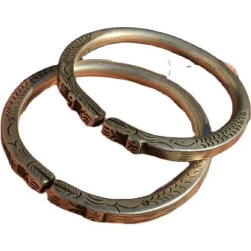 Collection of silver transfer bracelets handmade in Tibet