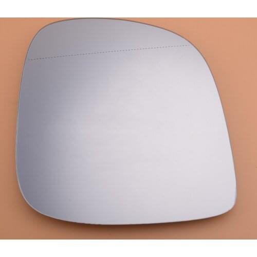 7E1853521 LHD Left Power Heated Mirror Glass fit for VW Transporter Caravelle T5 2001-2005 2006 2007 2008 2009 2010 2011 2012